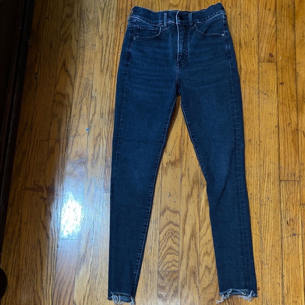 Express Skinny High Rise Blue Women's Jeans Size 00R - Picture 3 of 10